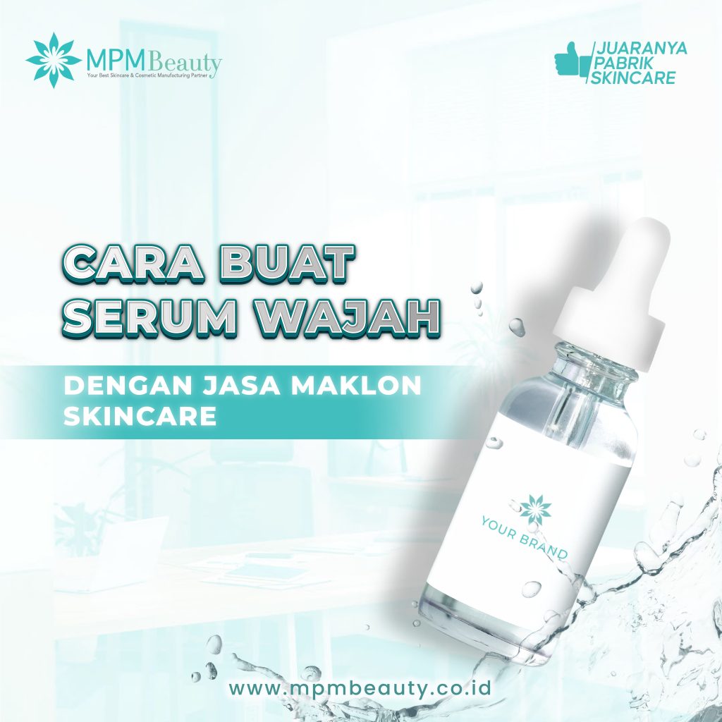 Ilustrasi pembuatan serum wajah berkualitas