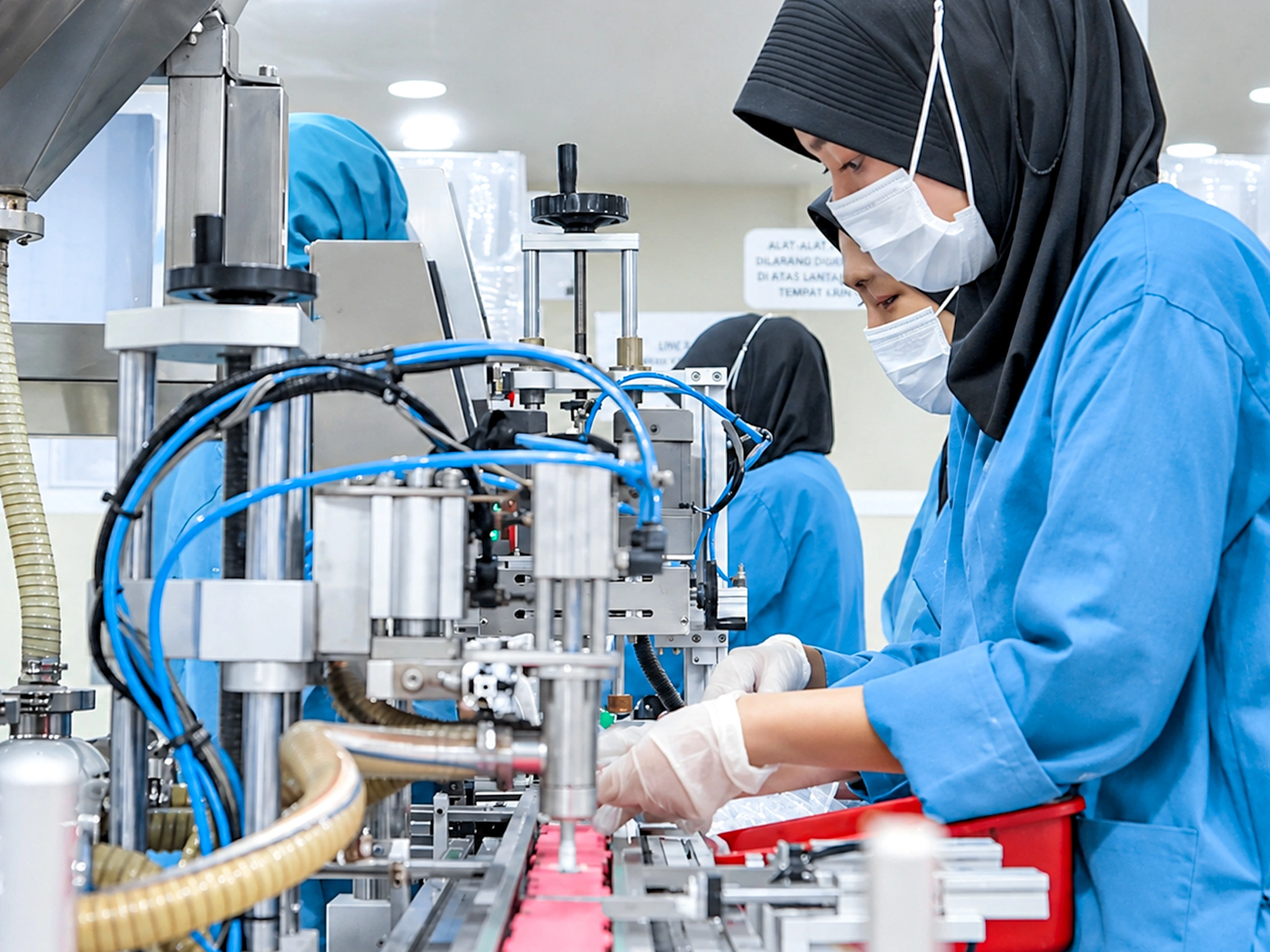 proses produksi pabrik kosmetik skala besar